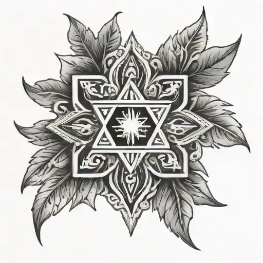 Ukrainian jewish tattoo design idea