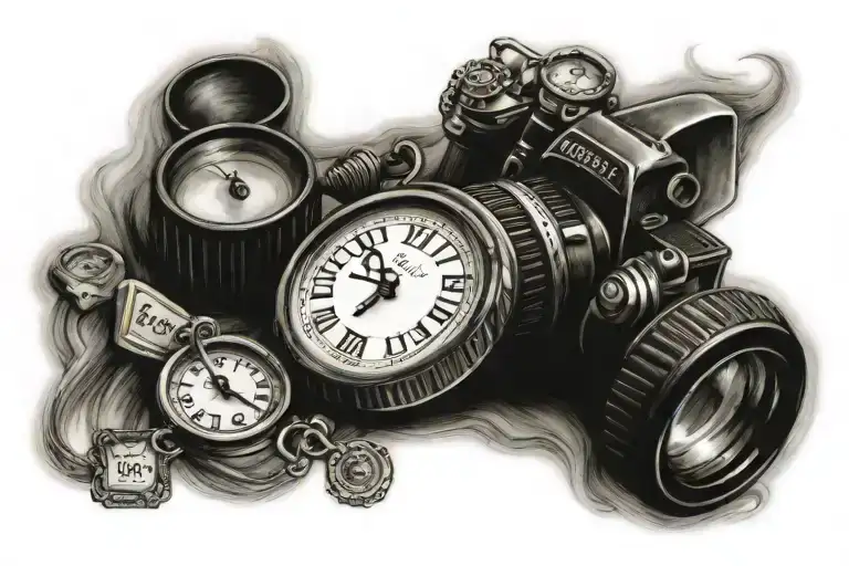 marriage date tattoo design idea