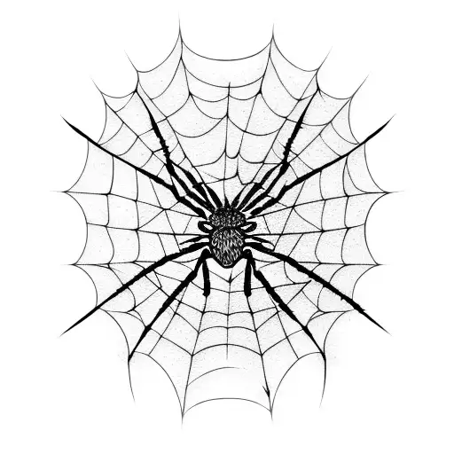 Spider Web tattoo design idea