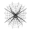 Spider Web tattoo design idea