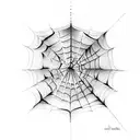 Spider Web tattoo design idea