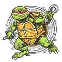 Michelangelo tmnt tattoo design idea