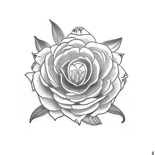 Hellebore and snake tattoo design idea