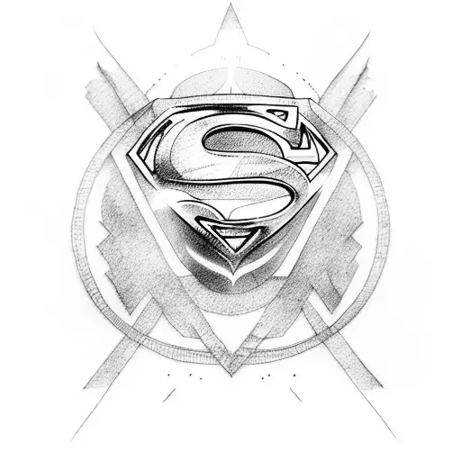 superman tattoo design idea