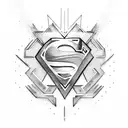 superman tattoo design idea