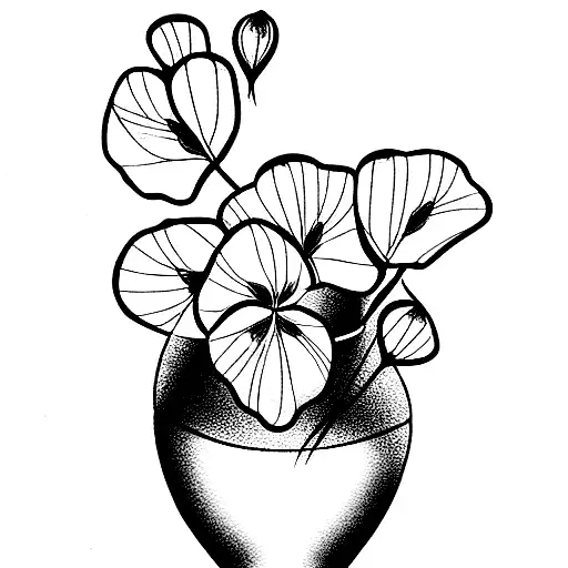 Engraved circus tattoo parlour on Tumblr: Cyclamen ..wildflowers for our  🇫🇷 girl.. Thank you again. #cyclamen #cyclamentattoo #blackwork  #blackandgreytattoo #engraved...