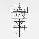 (∂ + M) Ψ = 0 tattoo design idea