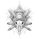 A unique tattoo design of a CBR600RR motorcycle with snorkeling and kayaking gear incorporated into the design, reflecting your adventurous spirit tattoo design idea