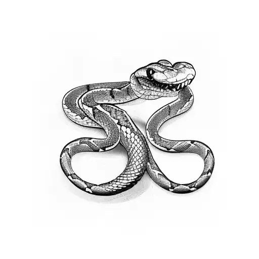 a kickboxing hand surrounded by a snake tattoo design idea