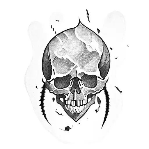 skull king tattoo design idea