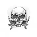 skull king tattoo design idea