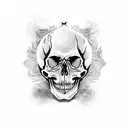 skull king tattoo design idea