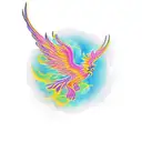 Phoenix tattoo design idea