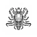 A mechanical scorpion tattoo design idea