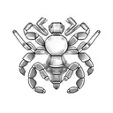 A mechanical scorpion tattoo design idea