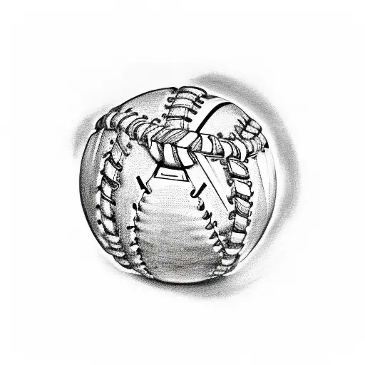 Baseball  tattoo design idea