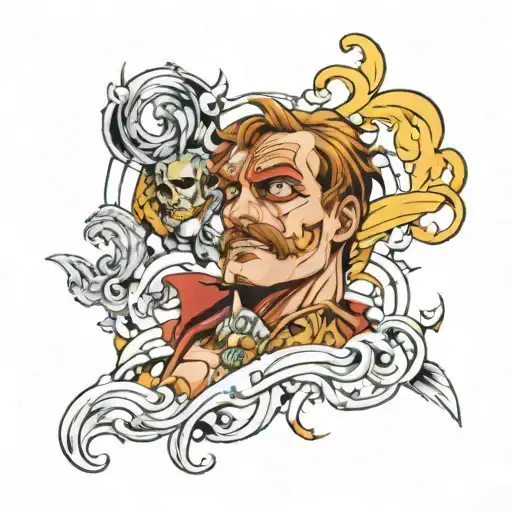 Escanor tattoo design idea