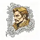 Escanor tattoo design idea