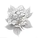hydrangea tattoo design idea