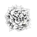 hydrangea tattoo design idea