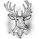 deer tattoo design idea