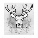 deer tattoo design idea
