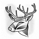 deer tattoo design idea
