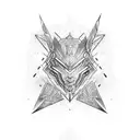 cyber sigils tattoo design idea