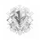 cyber sigils tattoo design idea