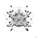 cyber sigils tattoo design idea