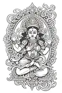 Durga Ma tattoo design idea