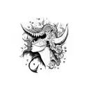 computer with medicine like wallpaper. computer made have good life decisions. and beating agains psychosis/madness.  tattoo design idea