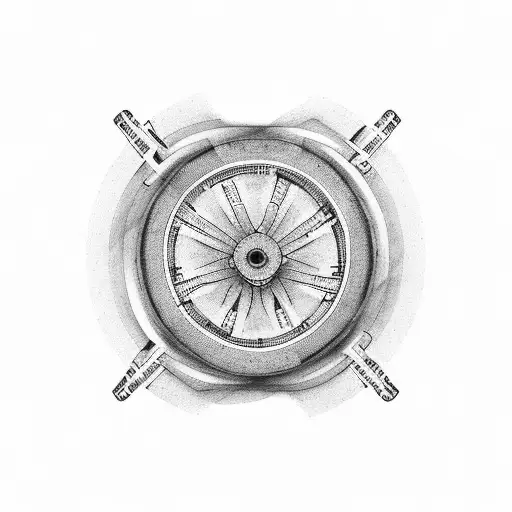 motocross wheel tattoo design idea