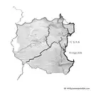 Iraq and Iran map tattoo design idea