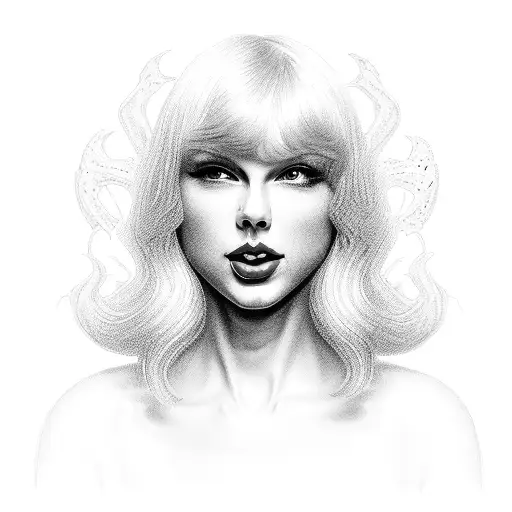 Haunted Taylor Swift tattoo design idea