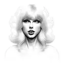 Haunted Taylor Swift tattoo design idea