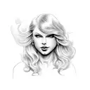 Haunted Taylor Swift tattoo design idea