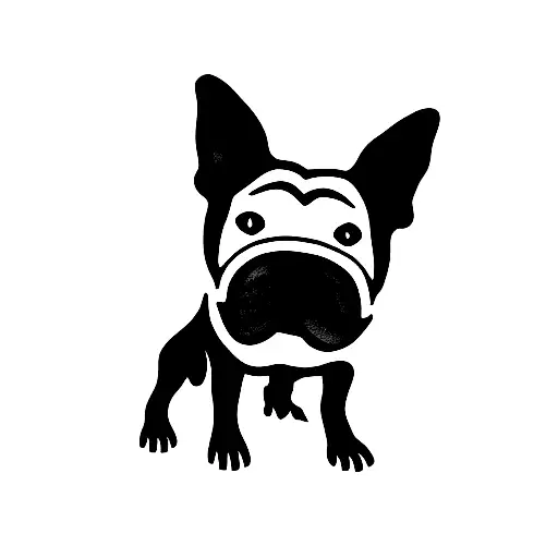 Boston terrier tattoo design idea