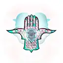 Hamsa Symbol tattoo design idea