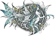 Fairy tattoo design idea