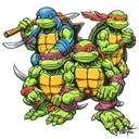 tmnt 1987 cartoon tattoo design idea