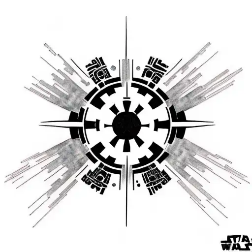 star wars imperial logo tattoo design idea