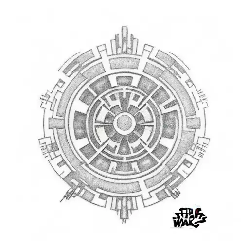 star wars imperial logo tattoo design idea