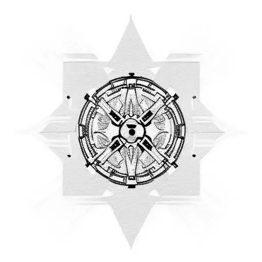 create a star wars imperial themed mandela tattoo tattoo design idea