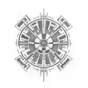 star wars imperial logo tattoo design idea
