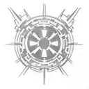 star wars imperial logo tattoo design idea