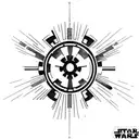 star wars imperial logo tattoo design idea