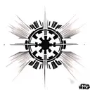 star wars imperial logo tattoo design idea