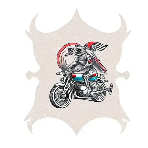 Honda motorcycle  tattoo design idea