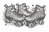 roller skate tattoo design idea